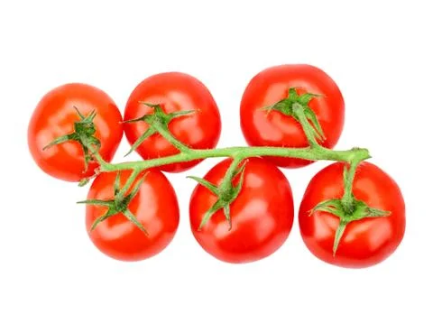 Cherry tomatoes isolated Stock Photos
