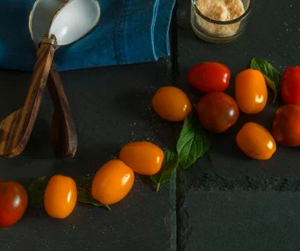 Cherry Tomatoes . Isolated. Foto stock