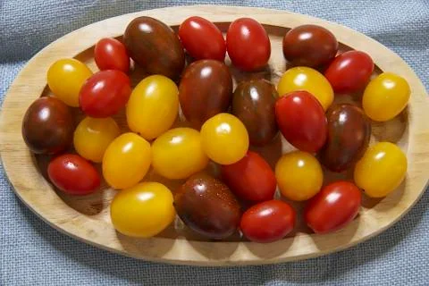 Cherry Tomatoes. Isolated. Stock Photos