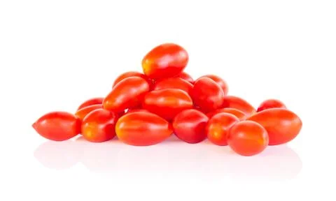 Cherry tomatoes isolated on white background, food healhty concept Stock Photos