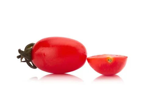 Cherry tomatoes isolated on white background Foto stock