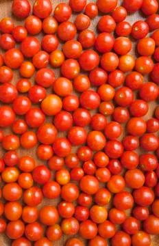 Cherry tomatoes pattern Foto stock
