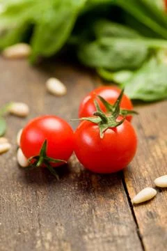 Cherry tomatoes Stock Photos