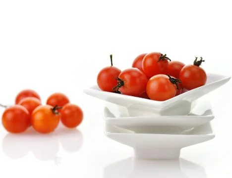 Cherry tomatoes Stock Photos