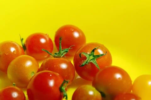 Cherry tomatoes Stock Photos