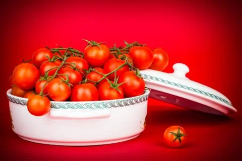 Cherry tomatoes 库存照片