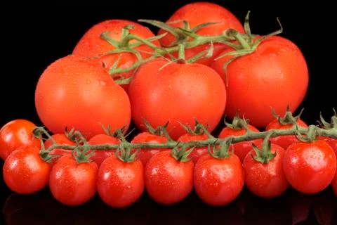 Cherry tomatoes Stock Photos