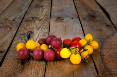 Cherry tomatoes. Stock Photos