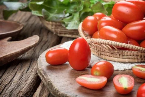 Cherry tomatoes Stock Photos