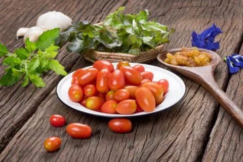 Cherry tomatoes Stock Photos