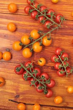 Cherry tomatoes Stock Photos