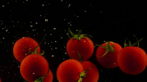 Cherry tomatos Video stock 132980795