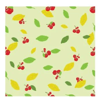 Cherry Vector for Fun Seamless Pattern Stock Illustration