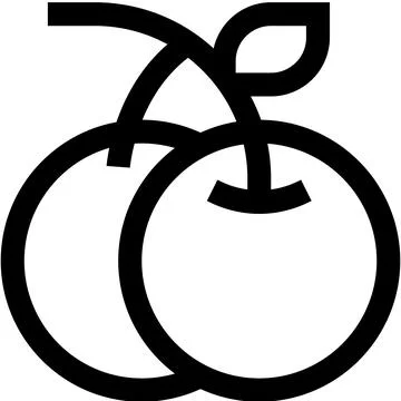 Cherry Vector Icon Design Illustration Stock Illustration