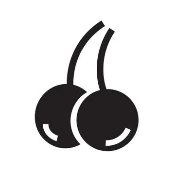 Cherry - vector icon Stock Illustration