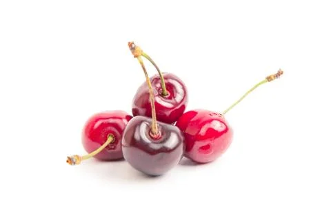 Cherry on a white background Stock-Fotos