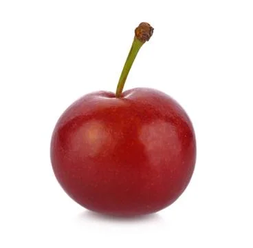 Cherry on white background Foto stock