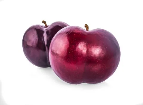 Cherry  on white background Stock Photos