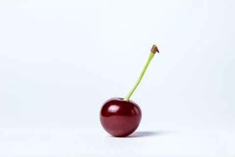 Cherry on a white background.  Stock Photos
