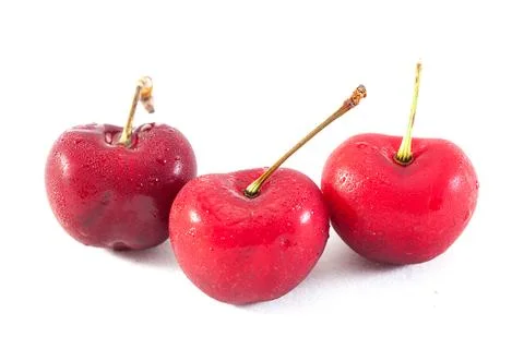 Cherry on a white background. Stock Photos