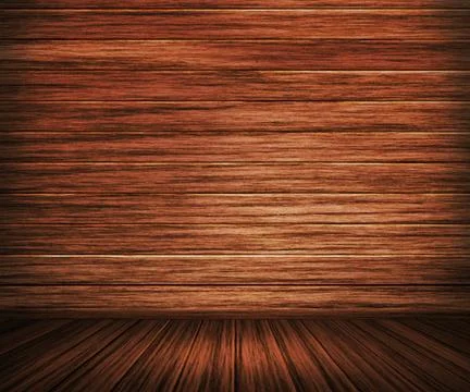 Cherry wooden interior background Stock Illustration