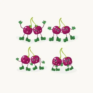 Cherryhandleg Stock Illustration