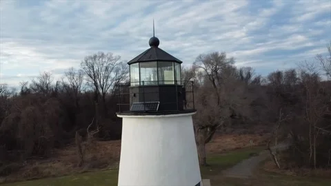 Chesapeake Bay Lighthouse Circle Shot Video stock 235025752