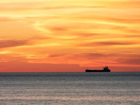 Chesapeake Bay at sunset Stock Photos