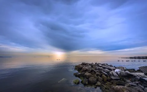 Chesapeake Sunset Stock Photos