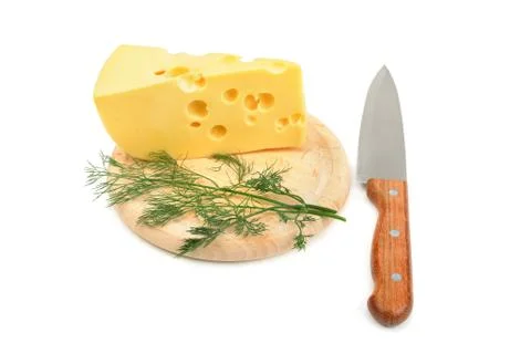 Chese isolated on a white background 스톡 사진