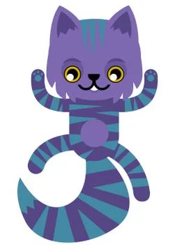 Cheshire cat Stock Illustration