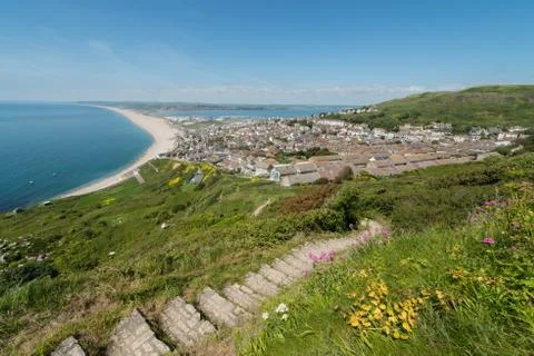 Chesil beach Stock Photos