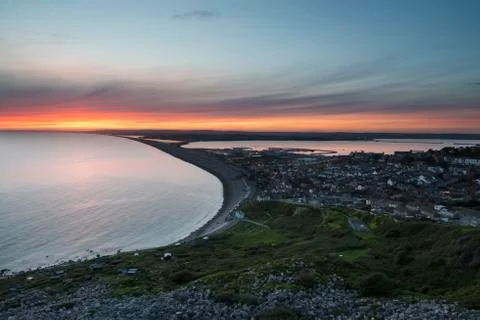 Chesil beach Stock Photos
