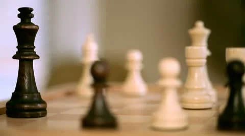 Checkmate Chess King Queen Stop Motion Stock Photo 2370092237