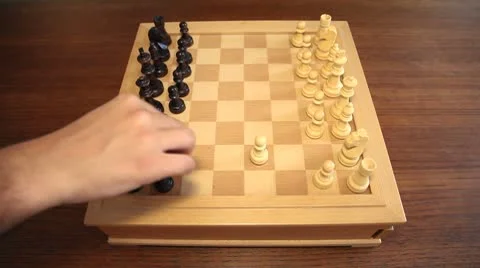 Chess 08: timelapse of two players dueling Stock Footage 8879015