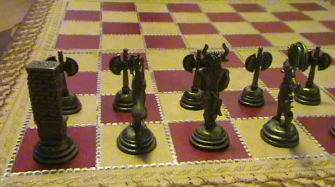 Chess, 1st move Video stock 367158