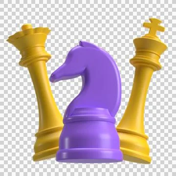 Chess 3D Icon Stock Illustration