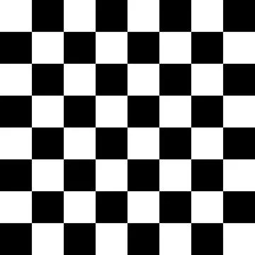 Chess abstract seamless pattern. Black and white Stock Illustration