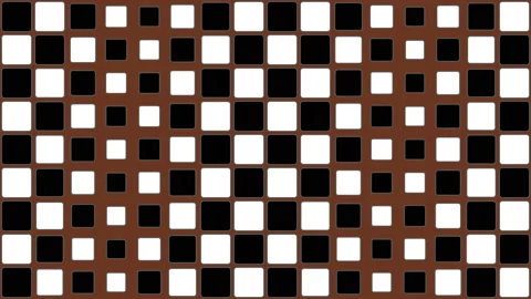 Chess abstraction. Black and white cells. 스톡 동영상 162949992