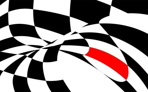 Chess abstraction with red element. Chess design, cover design Stock Illustration