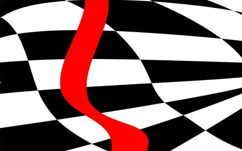 Chess abstraction with red element. Chess design, cover design Stock Illustration