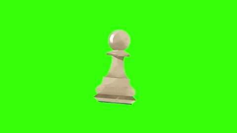 Chess animation on green screen background 库存影片 332751699
