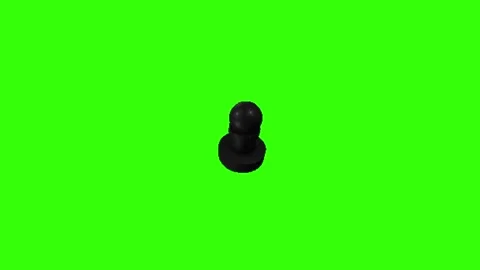 Chess animation on green screen background 库存影片 332751702