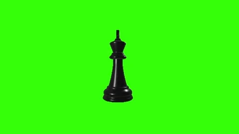 Chess animation on green screen background 库存影片 332751733