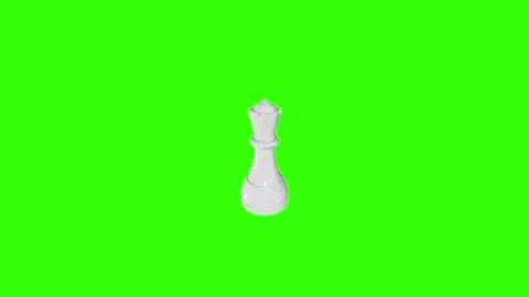 Chess animation on green screen background 库存影片 332751737