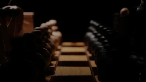 Chess armies facing each other. Challenge and competition concept. Stock Footage 148438307