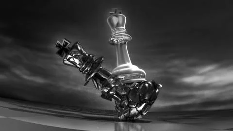 Chess battle game Stock Illustration