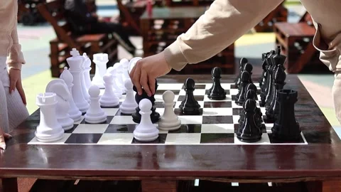 Chess big table Video stock 274903090