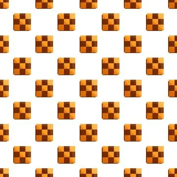Chess biscuit pattern seamless vector Stock Illustration