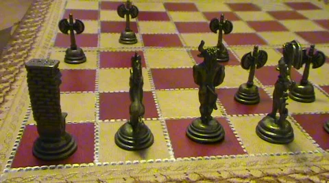Chess - bishop moves Video stock 367170
